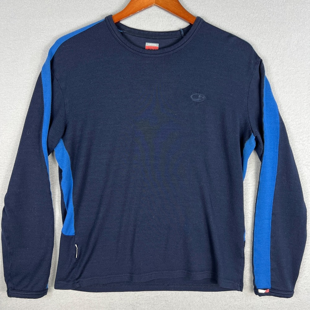 Icebreaker Merino Wool Base Layer Mens M Long Sleeve Body Fit 260 Hiking Outdoor
